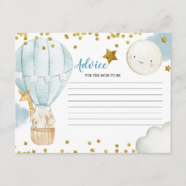 Informações Cartão de Conselho Azul Balão de Ar Quente Selva