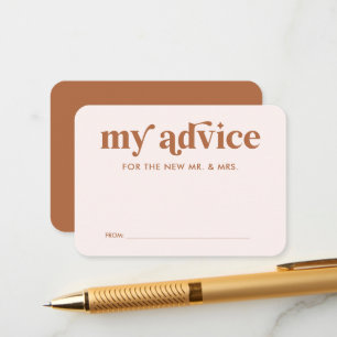 Informações Cartão de Conselho de Casamento Boho Retro Laranja