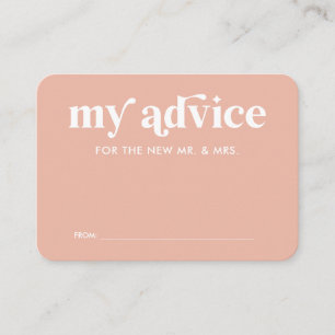 Informações Cartão de Conselho de Casamento Rosa Pêssego