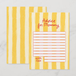 Informações Cartão de Conselho para a Mamãe Ciao Baby | Arte F