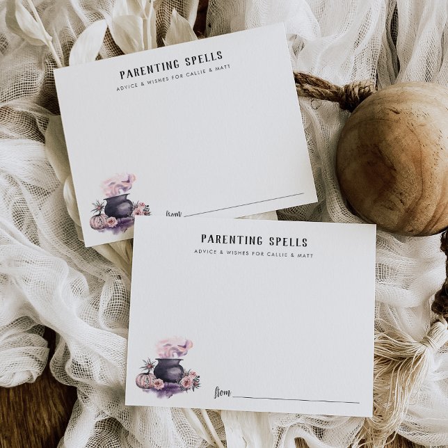 Informações Cartão de conselhos para chá de bebê de Halloween  (Criador carregado)