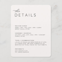 Informações Cartão de Detalhes Creamy Neutrals