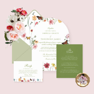 Informações Cartão de Detalhes da Cerimônia de Casamento do Gr