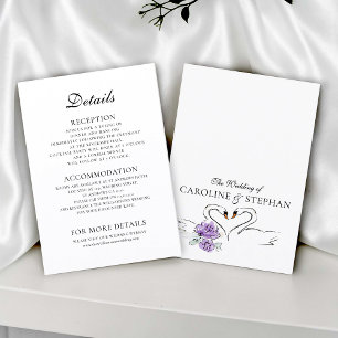 Informações Cartão de Detalhes da História de Amor da Vintage 