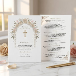 Informações Cartão de Detalhes de Casamento Católico 