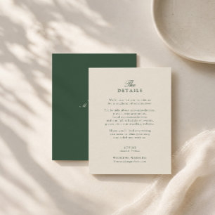 Informações Cartão de Detalhes de Casamento Lírio-do-Valle