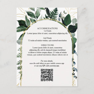 Informações Cartão de detalhes do casamento do código QR, Bo