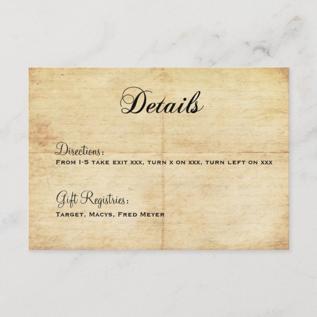 Informações Cartão de Detalhes Feliz para Todos Após Fairytale (Frente)