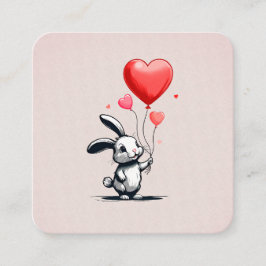 Informações Cartão de Dia de os namorados Bunny Love Balloons