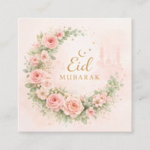 Informações Cartão de Eid Mubarak Floral em Aquarela – Isla Ro
