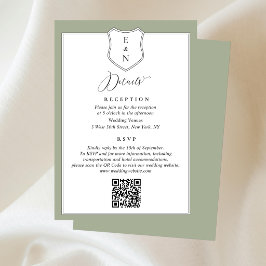 Informações Cartão de Enclausura de Casamento com Detalhes de