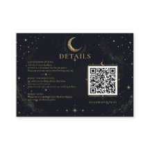 Cartão de Enclausuramento de Casamento Celestial à
