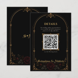 Informações Cartão de Enclausuramento de Casamento Elegante Da
