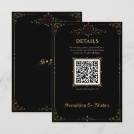 Informações Cartão de Enclausuramento de Casamento Elegante Da