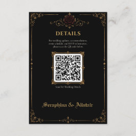 Informações Cartão de Enclausuramento de Casamento Elegante Da