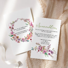 Informações Cartão de Enclausuramento de Casamento Floral Cere
