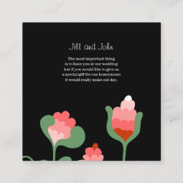 Informações Cartão de Enclausuramento de Casamento Floral Silv