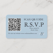 Cartão de Enclausuramento de Código QR Colorido Az