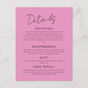 Informações Cartão de Enclausuramento de Grande Casamento de L