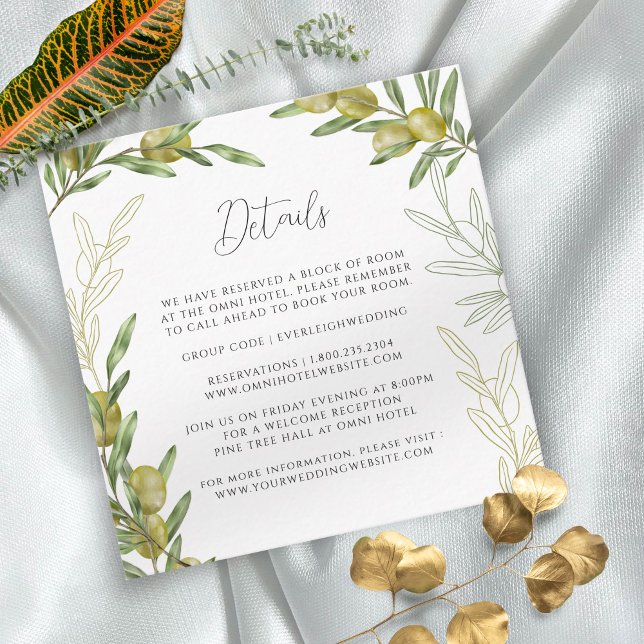 Informações Cartão de Enclausuramento de Ramo de Oliveira Verd (Criador carregado)