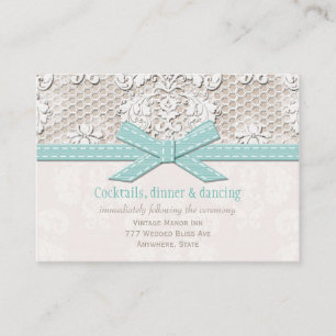 Informações Cartão de Enclausuramento de Recepção de Casamento