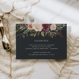 Informações Cartão de Enclausuramento de Recepção de Casamento