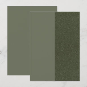 Informações Cartão de Enclausuramento Dividido Verde Musgo Mod