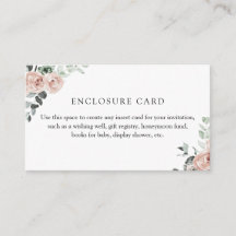 Cartão de Enclausuramento Personalizado Floral Bru