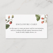 Cartão de Enclausuramento Personalizado Morango Do