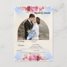Cartão de Enclosure de Casamento na Igreja Blush R