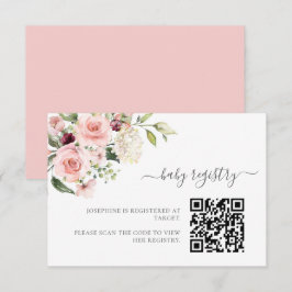 Informações Cartão de Enclosure de Chuvada de Bebê com Rosas C