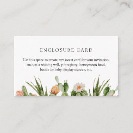 Informações Cartão de Encomenda Personalizado Boho Cactus