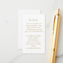 Cartão de Envio Art Déco Branco e Dourado Elegante