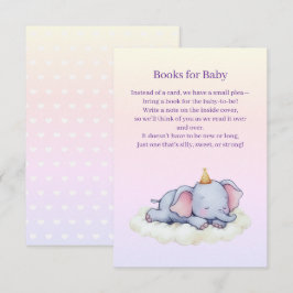 Informações Cartão de Envio de Chuveirinho de Bebê Elefante Fo