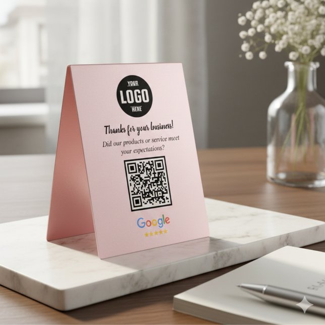 Informações Cartão de Envio de Código QR de Avaliações do Goog (Google Reviews QR Code Business Enclosure Card)