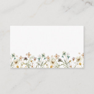 Informações Cartão de Envio de Flor Silvestre Elegante