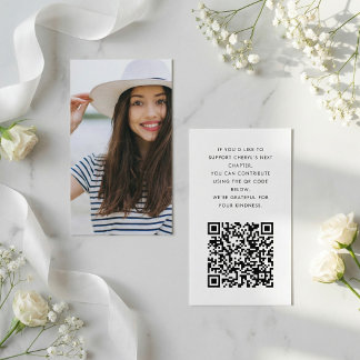 Informações Cartão de Envio de Fundo de Formatura Minimalista