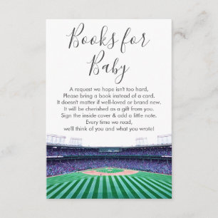 Informações Cartão de Envio de Livros com Tema de Beisebol par