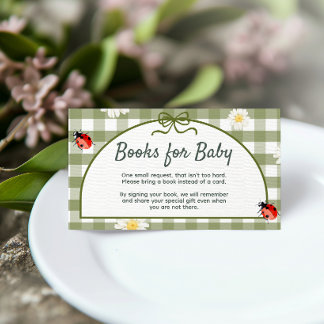 Informações Cartão de Envio de Livros para Bebê Love Bug