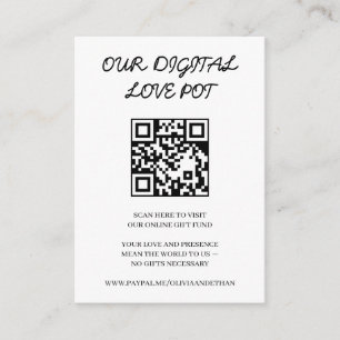 Informações Cartão de Envio Digital de QR para Poço de Desejos