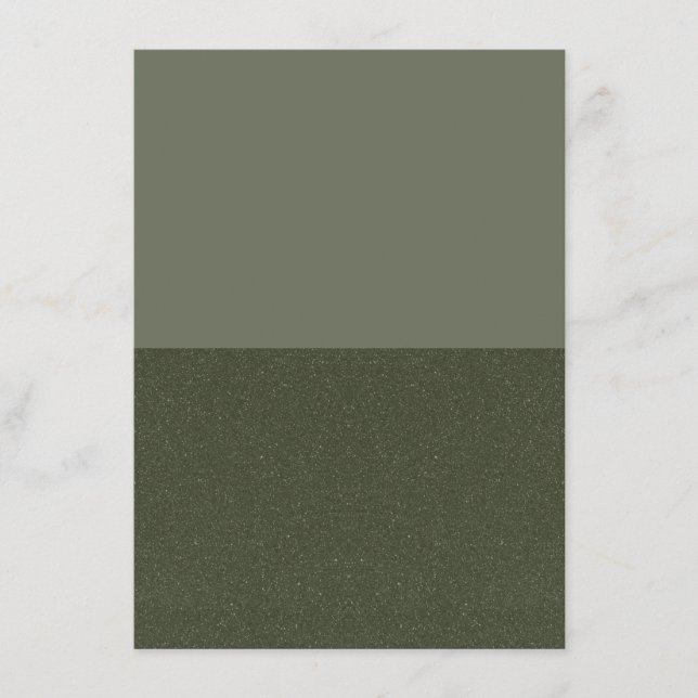Informações Cartão de Envio Half & Half Verde Musgo – Personal (Frente)