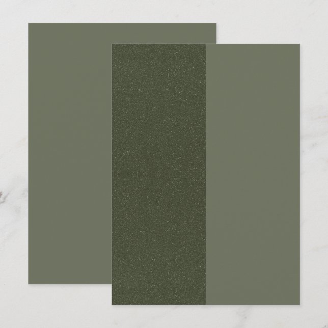 Informações Cartão de Envio Half & Half Verde Musgo – Personal (Frente/Verso)