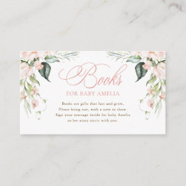 Informações Cartão de Envio para Livros para Bebê Pink Florals