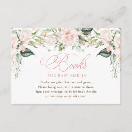 Informações Cartão de Envio para Livros para Bebê Rosa Floral