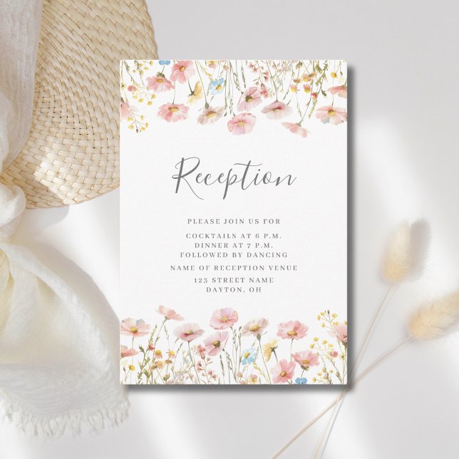 Informações Cartão de Envio para Recepção de Casamento com Flo (Criador carregado)