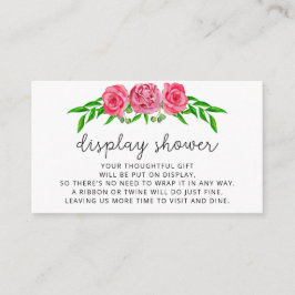 Informações Cartão de Exposição de rosas minimalistas para Box