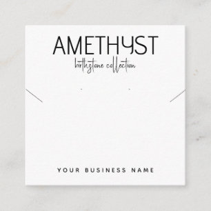 Informações Cartão de expositor de joias minimalistas modernas