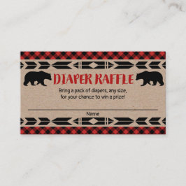 Informações Cartão de fralda de chá de fraldas do urso Lumberj