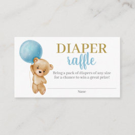 Informações Cartão de Fralda de Raffle do Urso Azul