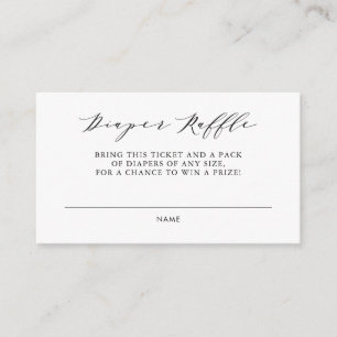 Informações Cartão de Fralda de Raffle Floral de Watercolor Fl